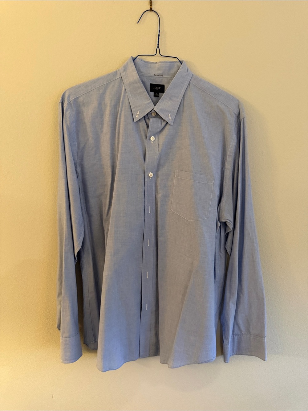 J. Crew Light Blue Men's Button-Down Dress Shirt XL